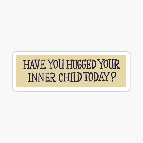Artikel-Vorschau von "Have you hugged your inner child today?" DP Jazz's auto sticker, designt und verkauft von Danis-artss.