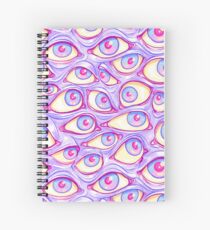 Augenwand in Lila Spiralblock