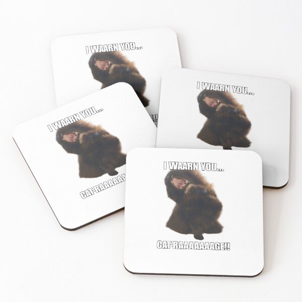 Item preview, Cat Rage Unleashed – Angry Fluffy Black Cat Meme designed and sold by Liqidos39.