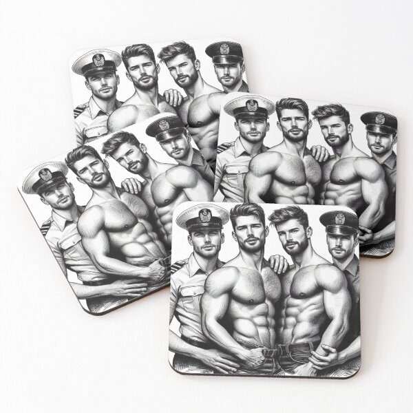 Item preview, At Your Command Tom of Finland Tribute Military Gay Pride Graphic Design designed and sold by ItsAKinkThing.