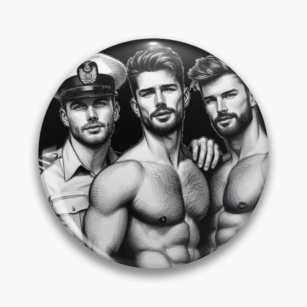 Item preview, At Your Command Tom of Finland Tribute Military Gay Pride Graphic Design designed and sold by ItsAKinkThing.