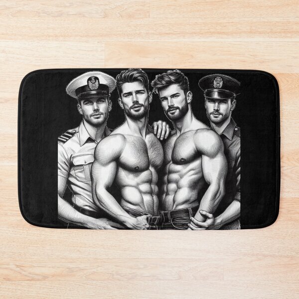 Item preview, At Your Command Tom of Finland Tribute Military Gay Pride Graphic Design designed and sold by ItsAKinkThing.