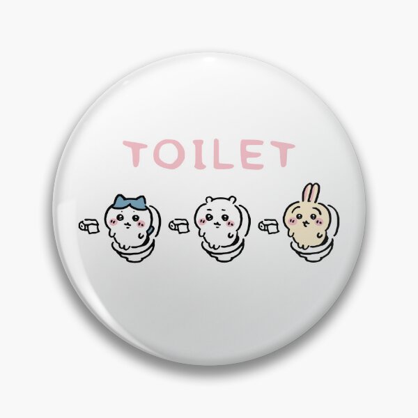 Item preview, Chiikawa Hachiware Usagi on the Toilet Potty | Poop Pooping Meme designed and sold by OllieMolley.