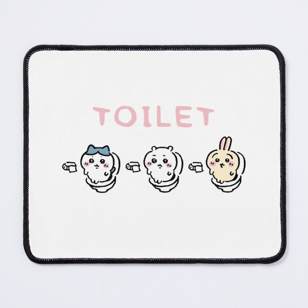 Item preview, Chiikawa Hachiware Usagi on the Toilet Potty | Poop Pooping Meme designed and sold by OllieMolley.