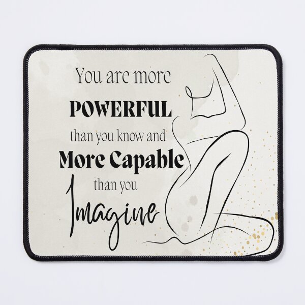 Item preview, You Are Powerful Than You Know | Women Motivational Wallart for Bedroom designed and sold by skkyfaithArtz.