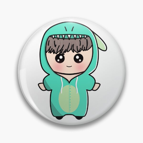 Item preview, BTS Jimin Dinossaur Chibi Kpop designed and sold by hevysz.