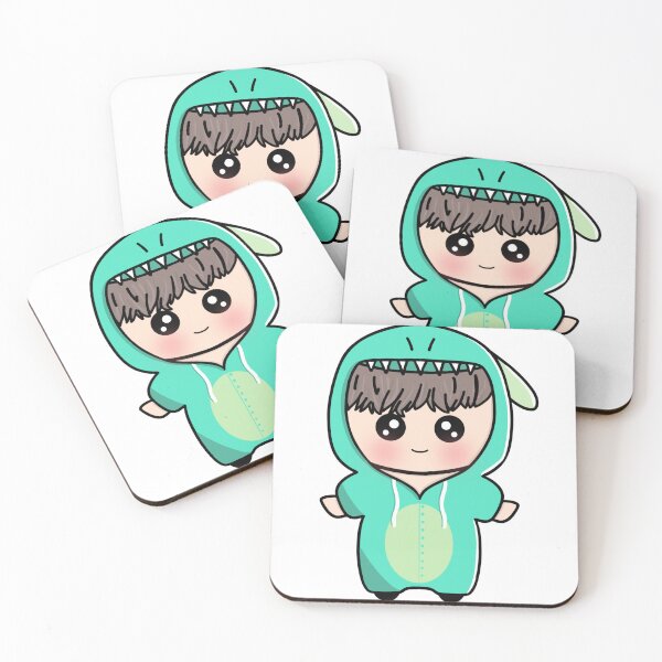 Item preview, BTS Jimin Dinossaur Chibi Kpop designed and sold by hevysz.