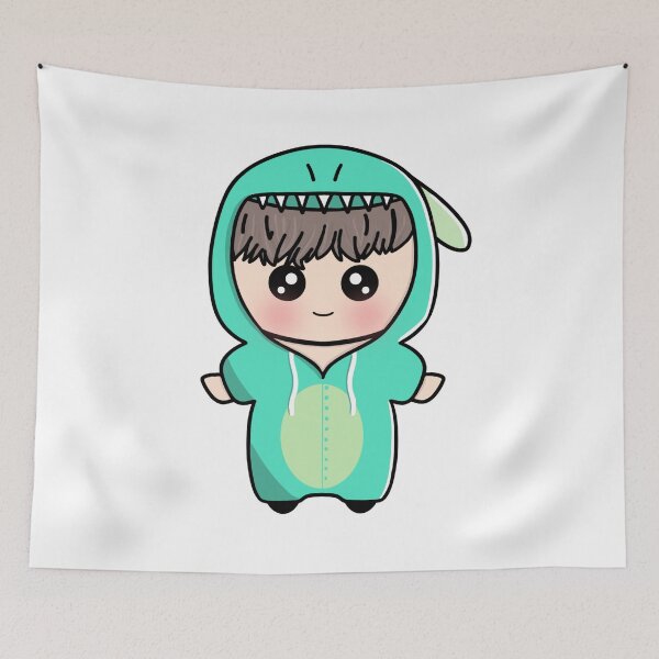 Item preview, BTS Jimin Dinossaur Chibi Kpop designed and sold by hevysz.
