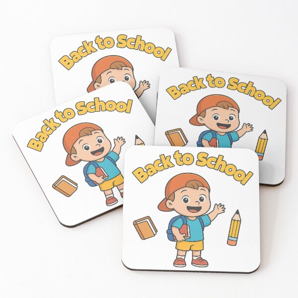 Item preview, Back to School – Cute Cartoon Boy with Book and Pencil designed and sold by B-M-Store.