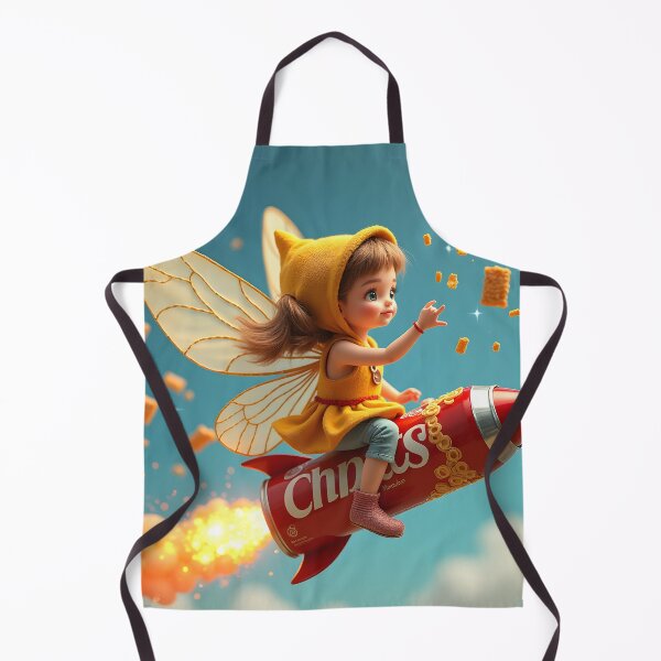 Item preview, Snack-Powered Fairy Flight – Whimsical Rocket Chip Can Design designed and sold by TeeWyrm.