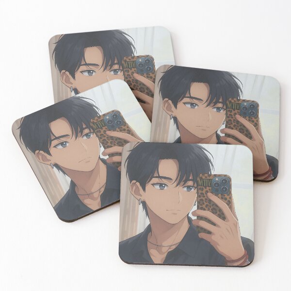 Item preview, BTS V Taehyung Anime Style, Army, Borahae, I Purple You, TaeTae, Bangtan, ApoBangpo designed and sold by matchakpop.
