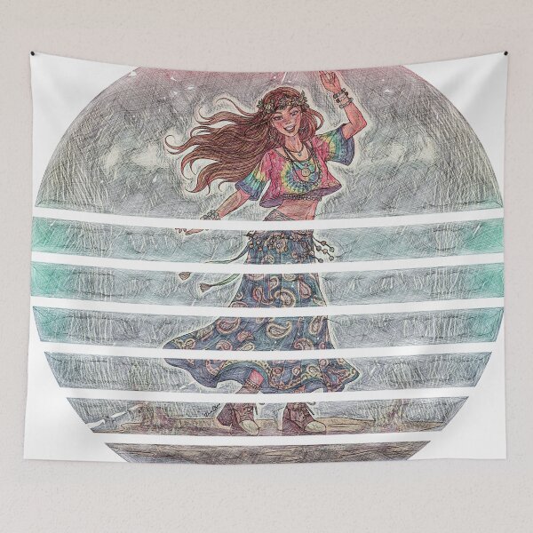Item preview, Boho Sunset Dance - Free Spirit Groove designed and sold by Hen-C-Art.