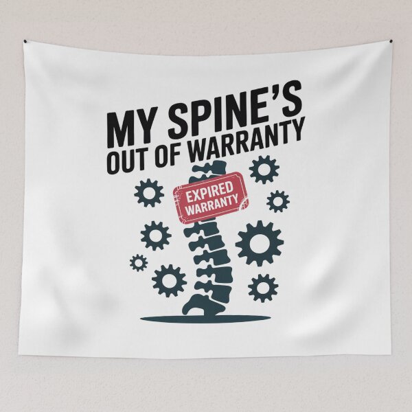 Item preview, My Spine's Out of Warranty designed and sold by SignumShop.