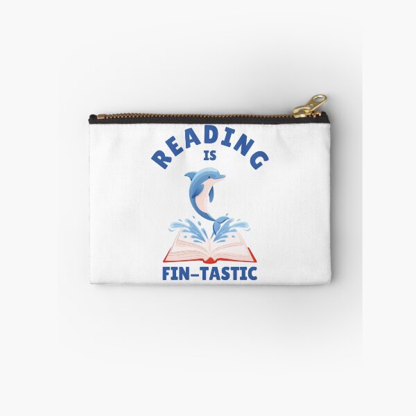 Item preview, Reading is Fin-tastic Cute Dolphin designed and sold by Art-of-Rory.