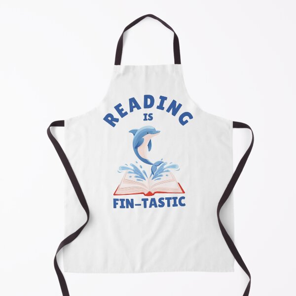 Item preview, Reading is Fin-tastic Cute Dolphin designed and sold by Art-of-Rory.