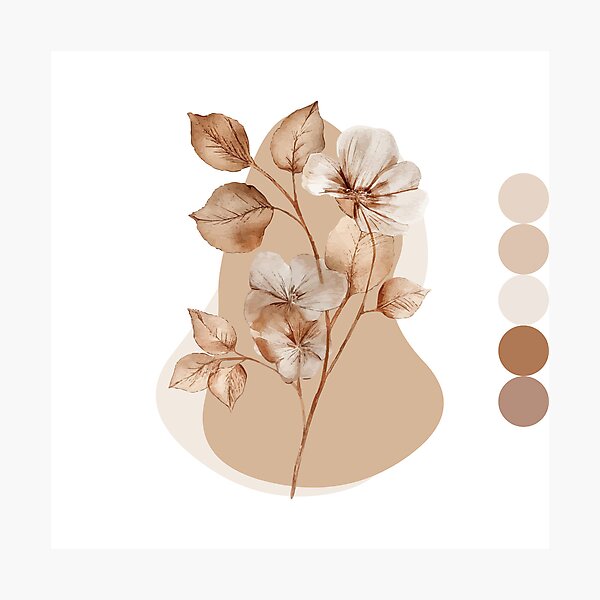Item preview, Boho Earth Tone Floral designed and sold by Charming-Canvas.