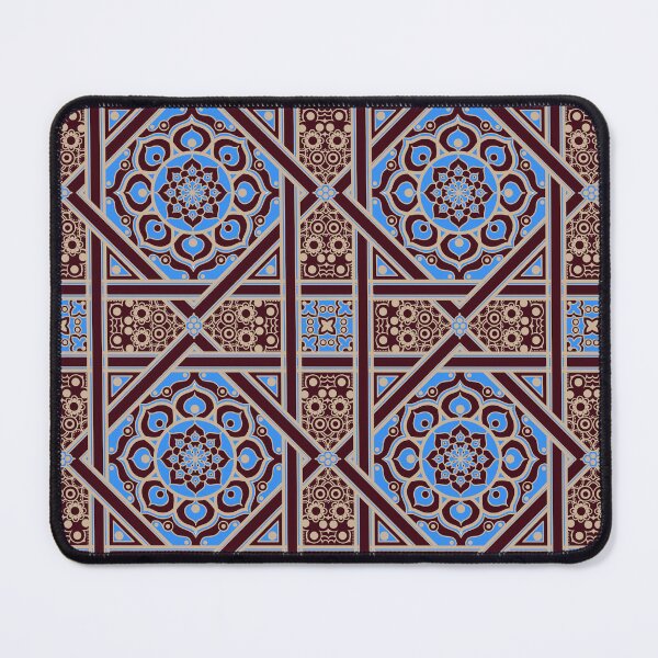 Item preview, Stunning Medieval Blue and Brown Egyptian Flower Pattern designed and sold by FreiherrPK.