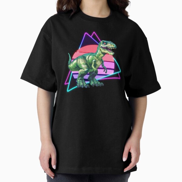 Item preview, Pixel Raptor – The 8-Bit Synthwave Dinosaur designed and sold by Wawan35200.