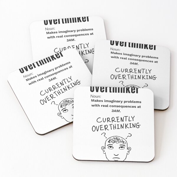 Item preview, Overthinker Definition – Funny Late Night Anxiety Quote Design designed and sold by Teenomix.
