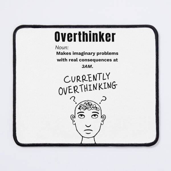 Item preview, Overthinker Definition – Funny Late Night Anxiety Quote Design designed and sold by Teenomix.
