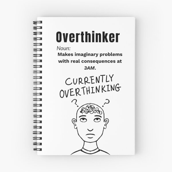 Item preview, Overthinker Definition – Funny Late Night Anxiety Quote Design designed and sold by Teenomix.
