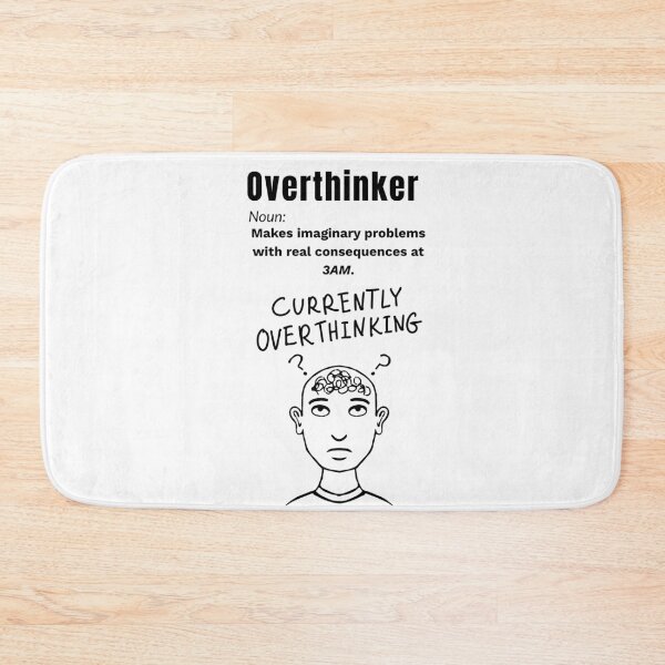 Item preview, Overthinker Definition – Funny Late Night Anxiety Quote Design designed and sold by Teenomix.