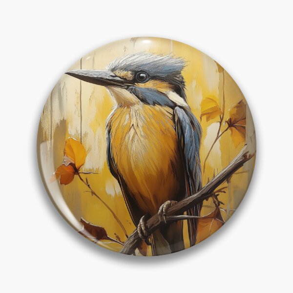 Item preview, Stunning Kingfisher bird Painting for Home & Office designed and sold by LazyOwlStore.