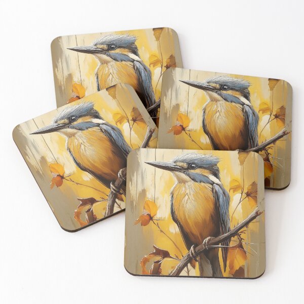 Item preview, Stunning Kingfisher bird Painting for Home & Office designed and sold by LazyOwlStore.