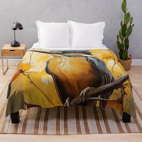 Item preview, Stunning Kingfisher bird Painting for Home & Office designed and sold by LazyOwlStore.