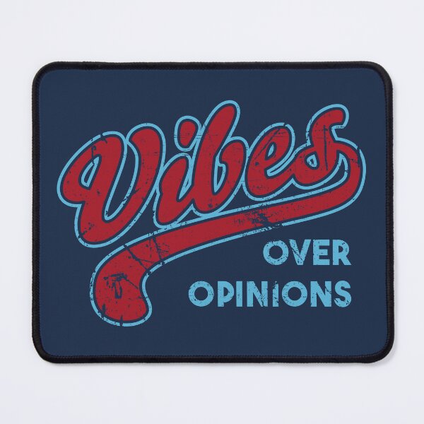 Item preview, Vibes Over Opinions Retro Typography designed and sold by Maud Tee Art.