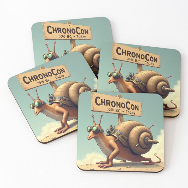 Item preview, ChronoCon Bound – Steampunk Snail Time Traveler Illustration designed and sold by TeeWyrm.