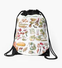 Vegetable Encyclopedia Drawstring Bag