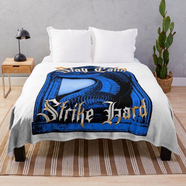Item preview, Stay Calm Strike Hard - Gothic Blue Snake Design designed and sold by Korvus Wear.