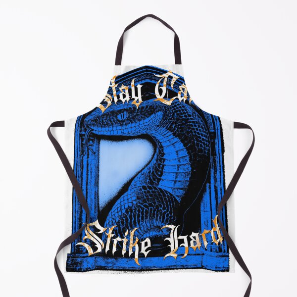 Item preview, Stay Calm Strike Hard - Gothic Blue Snake Design designed and sold by Korvus Wear.