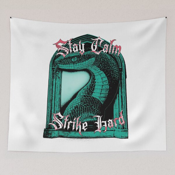 Item preview, Stay Calm Strike Hard - Gothic Water Green Snake Design designed and sold by Korvus Wear.