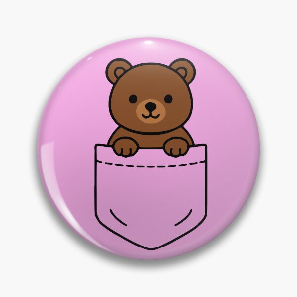 Item preview, Cute Bear Pocket Pal Funny Teddy Bear Wildlife Forest Animal designed and sold by chrisrivait.