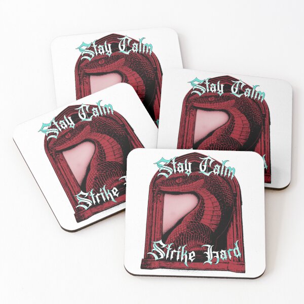 Item preview, Stay Calm Strike Hard - Gothic Red Snake Design designed and sold by Korvus Wear.