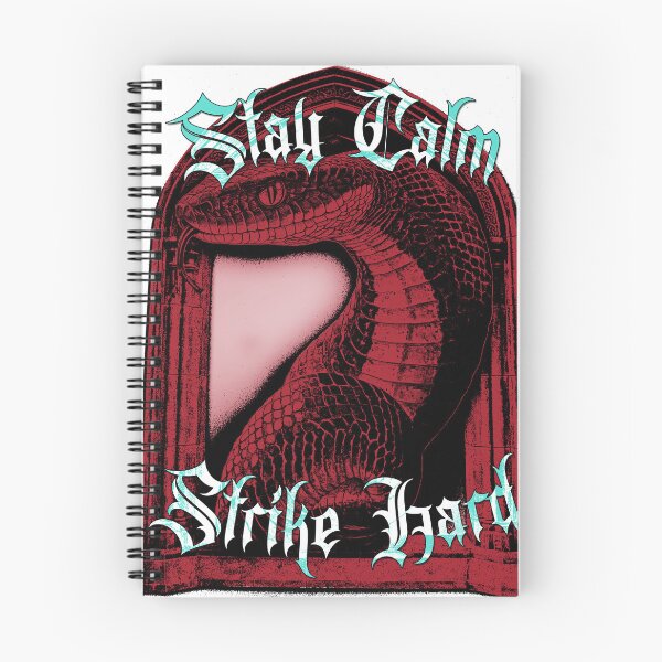 Item preview, Stay Calm Strike Hard - Gothic Red Snake Design designed and sold by Korvus Wear.