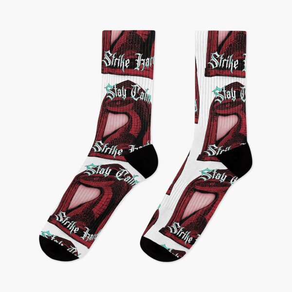 Item preview, Stay Calm Strike Hard - Gothic Red Snake Design designed and sold by Korvus Wear.