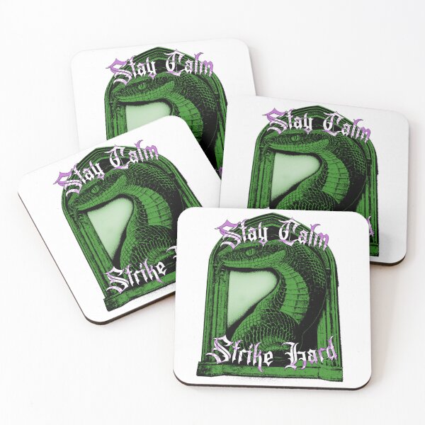 Item preview, Stay Calm Strike Hard - Gothic Green Snake Design designed and sold by Korvus Wear.