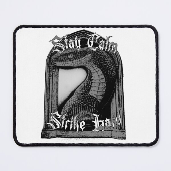 Item preview, Stay Calm Strike Hard - Gothic Grey Snake Design designed and sold by Korvus Wear.