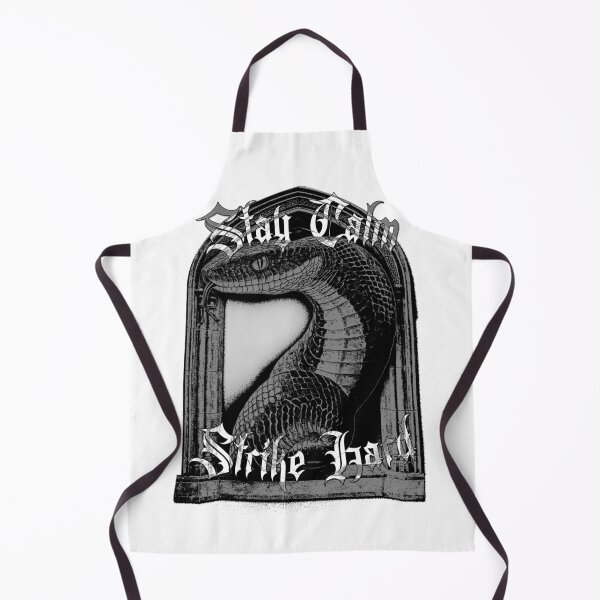 Item preview, Stay Calm Strike Hard - Gothic Grey Snake Design designed and sold by Korvus Wear.