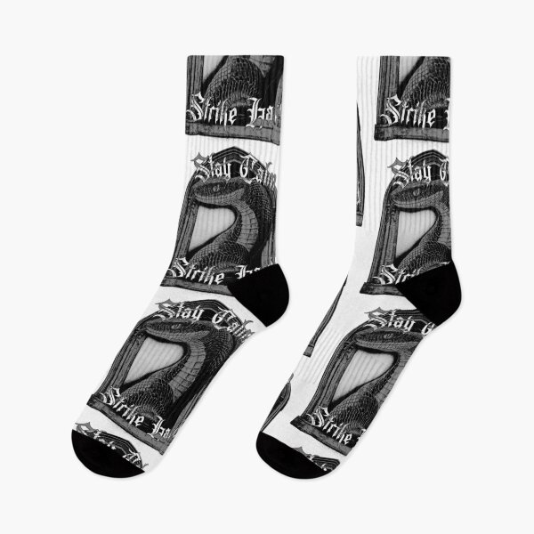 Item preview, Stay Calm Strike Hard - Gothic Grey Snake Design designed and sold by Korvus Wear.