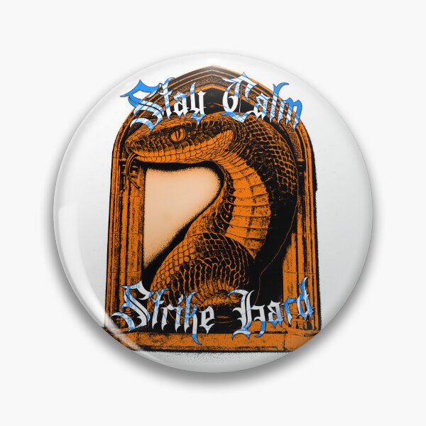 Item preview, Stay Calm Strike Hard - Gothic Orange Snake Design designed and sold by Korvus Wear.