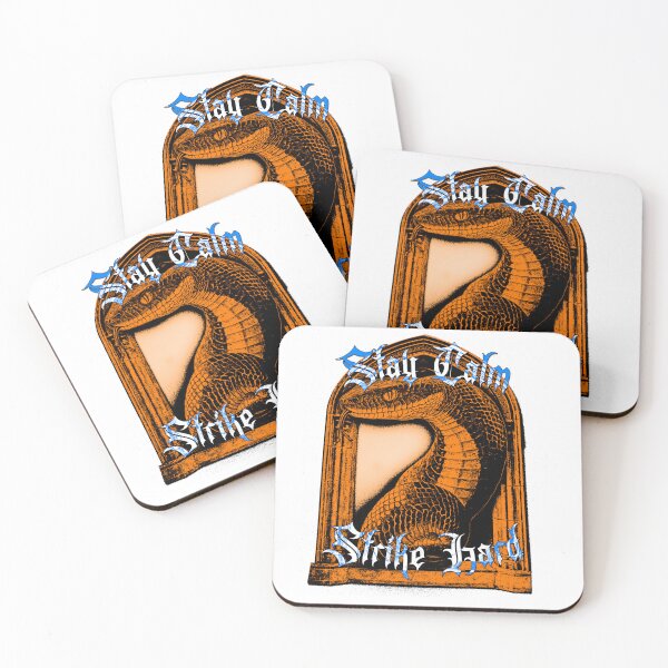 Item preview, Stay Calm Strike Hard - Gothic Orange Snake Design designed and sold by Korvus Wear.