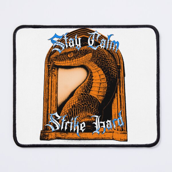 Item preview, Stay Calm Strike Hard - Gothic Orange Snake Design designed and sold by Korvus Wear.
