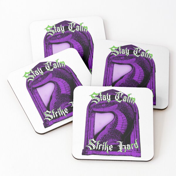 Item preview, Stay Calm Strike Hard - Gothic Purple Snake Design designed and sold by Korvus Wear.