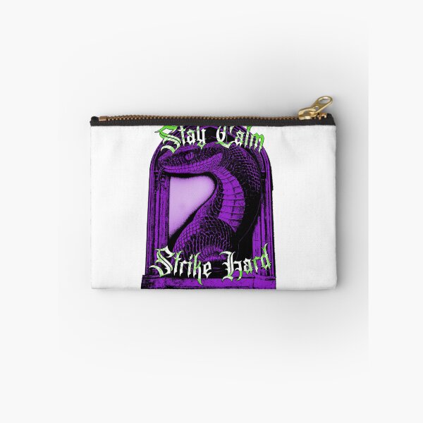 Item preview, Stay Calm Strike Hard - Gothic Purple Snake Design designed and sold by Korvus Wear.