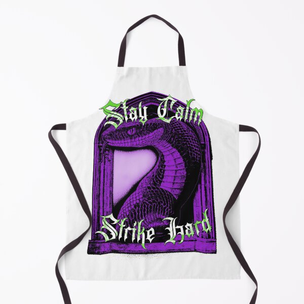 Item preview, Stay Calm Strike Hard - Gothic Purple Snake Design designed and sold by Korvus Wear.