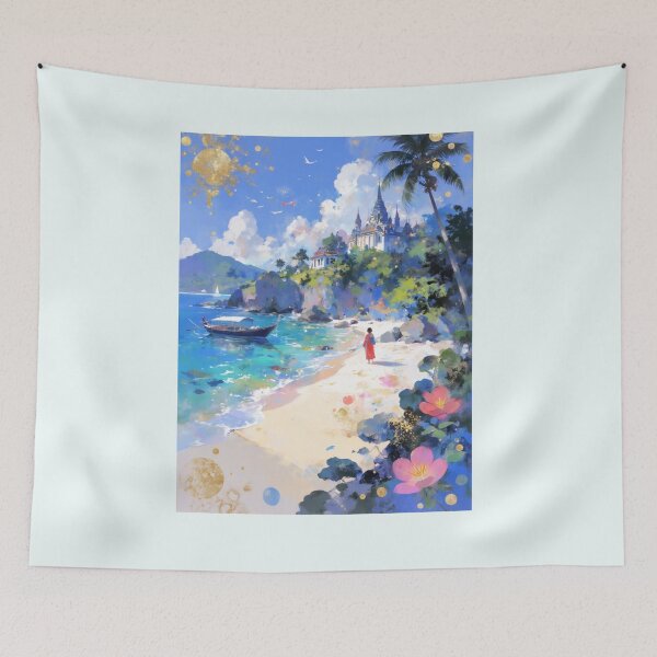 Item preview, Beach Fantasy | Anime-Style Tropical Thailand designed and sold by konthai.familyart.
